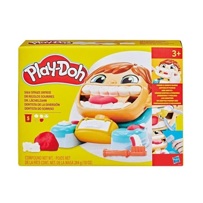 Hasbro Play-Doh Dentista Bromista: Kit Creativo de Juego de Dentista con 5 Botes de Plastilina (284g) y Herramientas para Niños +3 Años 0 Hasbro Play-Doh Dentista Bromista: Kit Creativo de Juego de Dentista con 5 Botes de Plastilina (284g) y Herramientas para Niños +3 Años 0