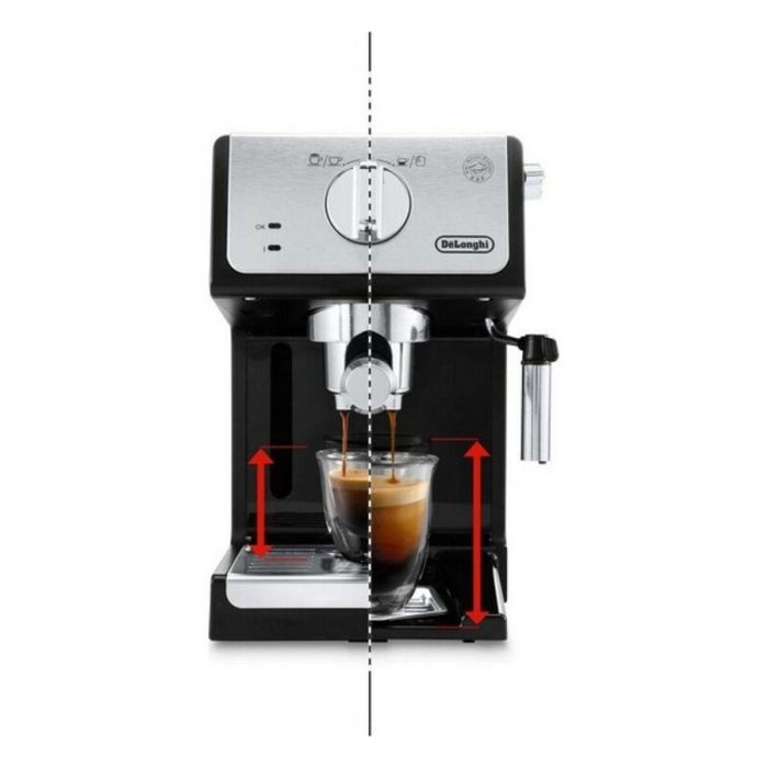 Delonghi Cafetera Espresso de Bomba ECP33.21.BK - 15 Bares - Negro / Plata 2 Delonghi Cafetera Espresso de Bomba ECP33.21.BK - 15 Bares - Negro / Plata 2