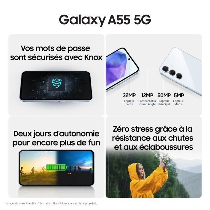 Smartphone SAMSUNG Galaxy A55 5G 128GB Lila 4 Smartphone SAMSUNG Galaxy A55 5G 128GB Lila 4