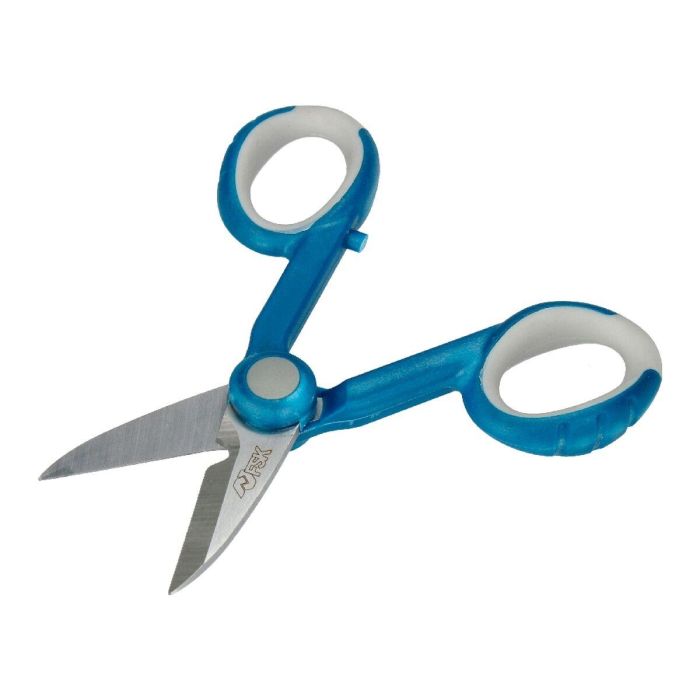 Tijeras de Electricista Ferrestock Azul Acero Inoxidable Suave 138 mm 5 Tijeras de Electricista Ferrestock Azul Acero Inoxidable Suave 138 mm 5