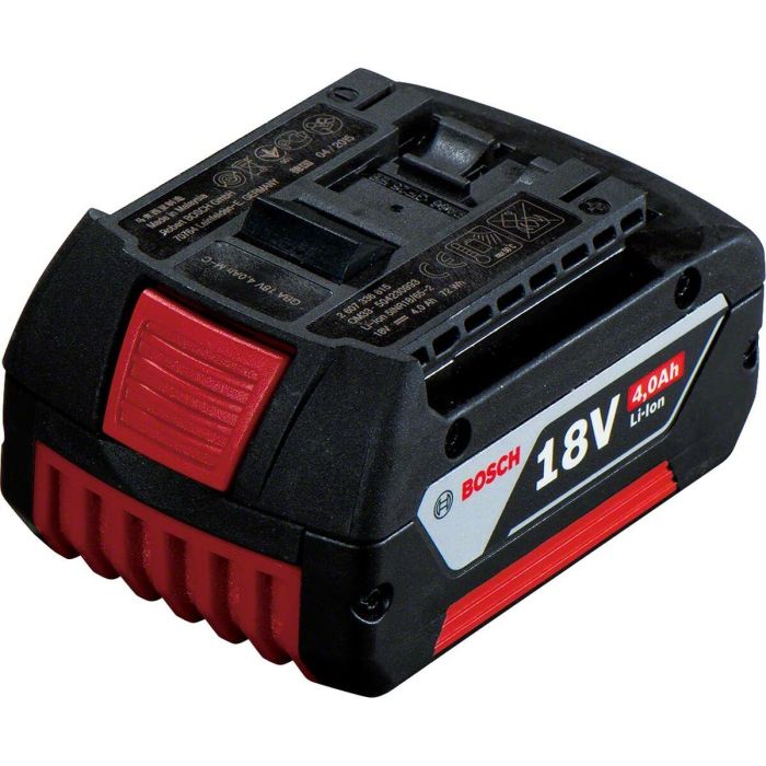 Bosch Professional Batería y Cargador GAL 18V-40 Kit con 2 Baterías 18V 4.0Ah Li-ion, Carga Rápida para Sistema Professional 18V 2