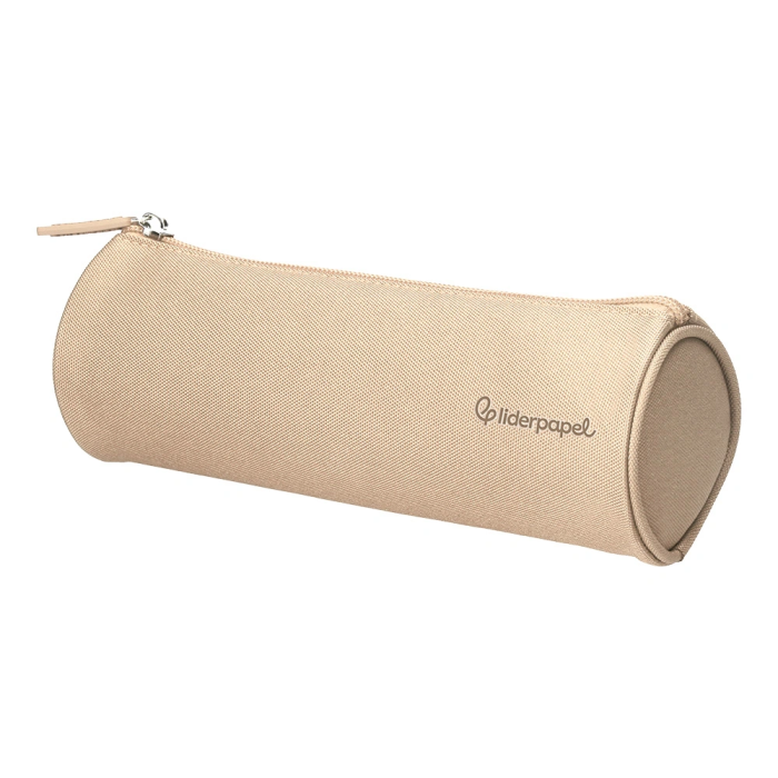 Liderpapel Estuche Portatodo Classic Cilindrico Ancho 210x70mm Crema 2