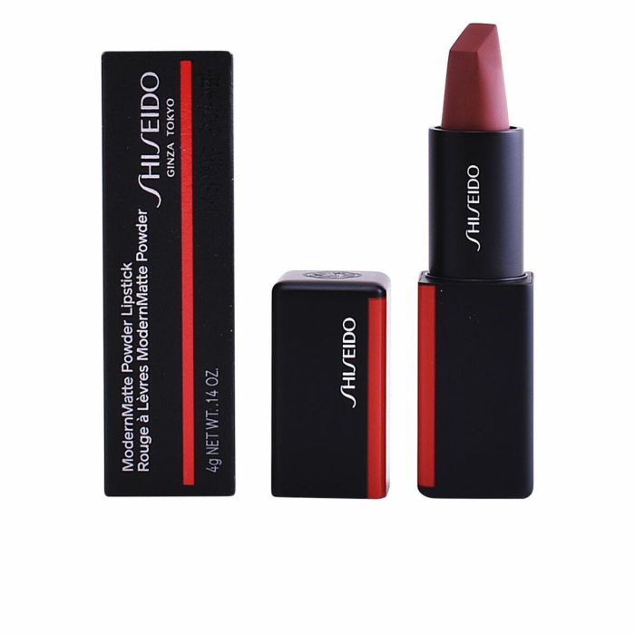 Shiseido #514 MODERNMATTE Powder Lipstick Hyper Red - Pintalabios Mate Larga Duración, Cobertura Total, Ultra Ligero 4g 11