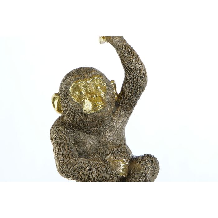 DKD Home Decor Lámpara de Techo Colonial Diseño Mono Resina Dorada E27 50W 35.5x51x35.5 cm Pack 2 Unidades 2 DKD Home Decor Lámpara de Techo Colonial Diseño Mono Resina Dorada E27 50W 35.5x51x35.5 cm Pack 2 Unidades 2