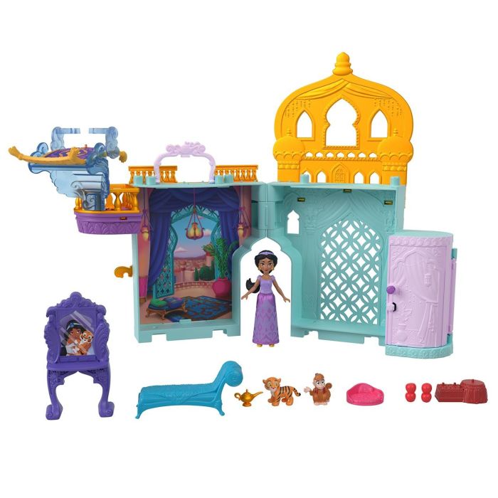 Mattel Castillo Mini Jasmine Aladdin Disney Casa de Muñecas con Muñeca y Accesorios 2