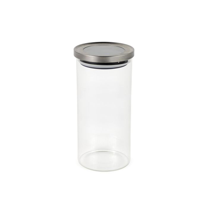 La Mediterranea Tarro Borosilicato Tapa Acero Inoxidable 1350 ml 10.8x10.8x21 cm 3 La Mediterranea Tarro Borosilicato Tapa Acero Inoxidable 1350 ml 10.8x10.8x21 cm 3
