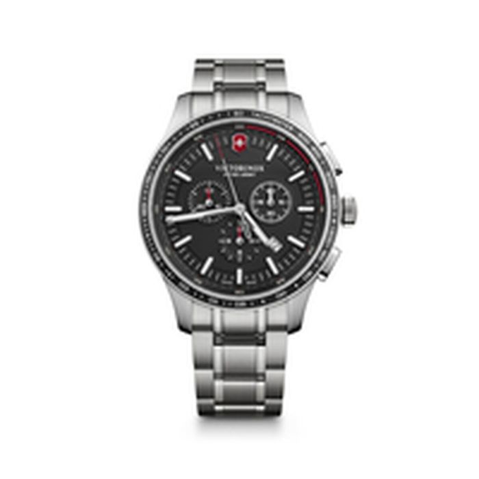 Reloj Hombre Victorinox V241816 Negro Plateado 6