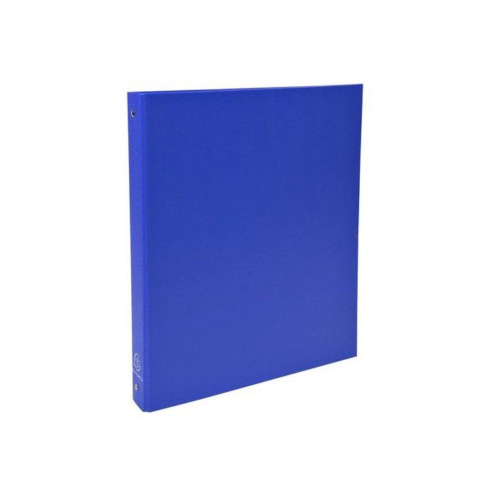 Exacompta Carpeta de 4 Anillas 30mm Din A4 Cartón Forrado Azul
