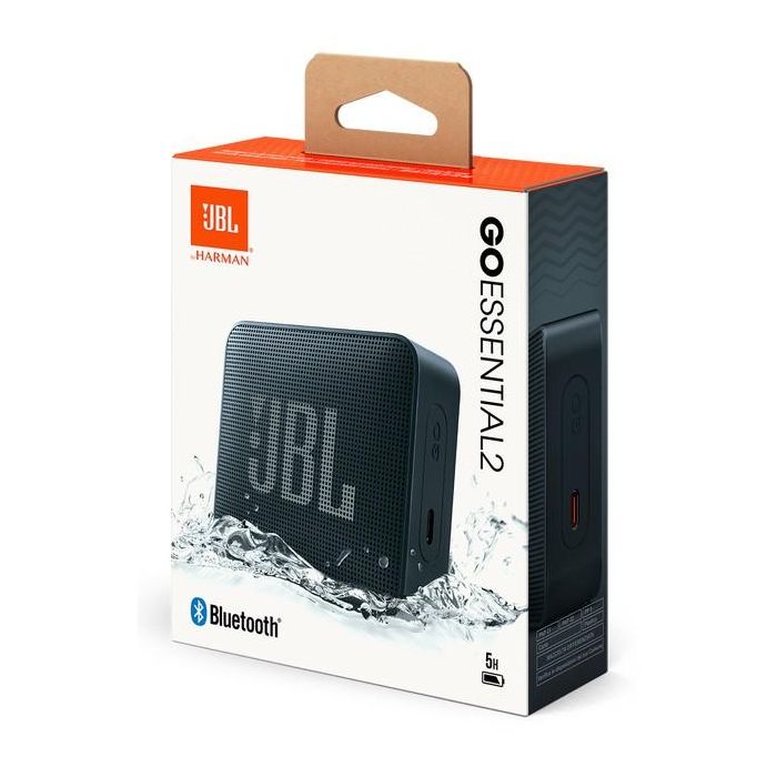 JBL GO Essential 2 Altavoz Bluetooth Portátil Negro, Inalámbrico, 3.1W, IP67 Resistente al Agua y Polvo, 5h Autonomía 8