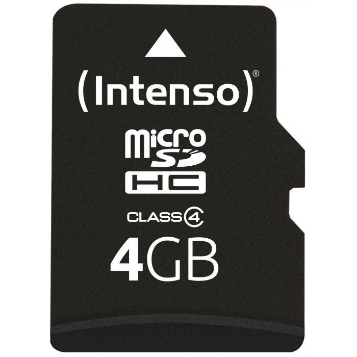 Intenso Tarjeta de Memoria MicroSDHC 4GB Clase 4, 20MB/s Lectura con Adaptador SD. Resistente a golpes y temperaturas 0 Intenso Tarjeta de Memoria MicroSDHC 4GB Clase 4, 20MB/s Lectura con Adaptador SD. Resistente a golpes y temperaturas 0