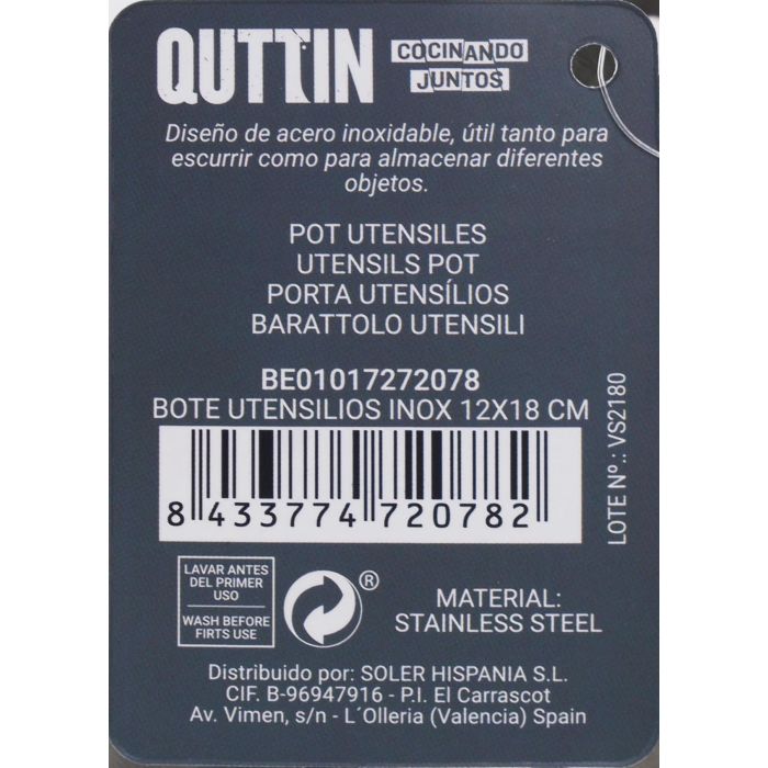 Bote Privilege Acero Inoxidable (12 x 18 cm) 7 Bote Privilege Acero Inoxidable (12 x 18 cm) 7