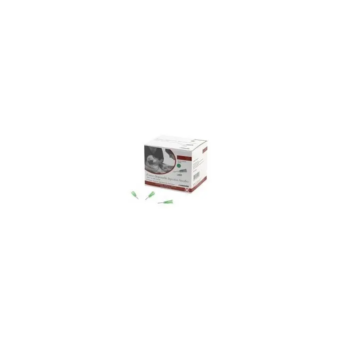 Aguja Desechable 0,8x10 mm 21 grx3-8" Verde 100 Unidades Kruuse
