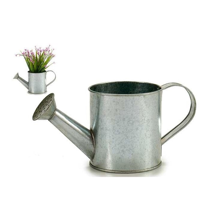 Regadera de Zinc Ibergarden 24.5x11x11 cm, 750 ml, Plata (24 Unidades) Regadera de Zinc Ibergarden 24.5x11x11 cm, 750 ml, Plata (24 Unidades)