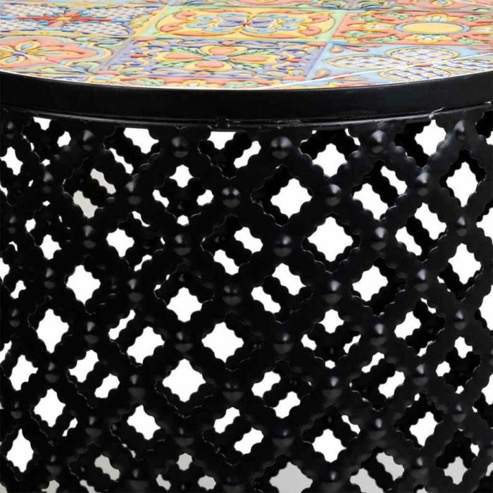 Soporte para Maceta Alexandra House Living Negro Hierro Azulejo 38 x 50 x 38 cm 2 Piezas 2