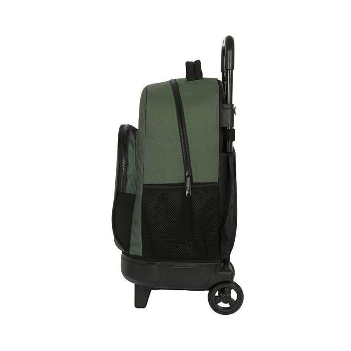 Mochila Escolar con Ruedas BlackFit8 Gradient Negro Verde militar (33 x 45 x 22 cm) 2