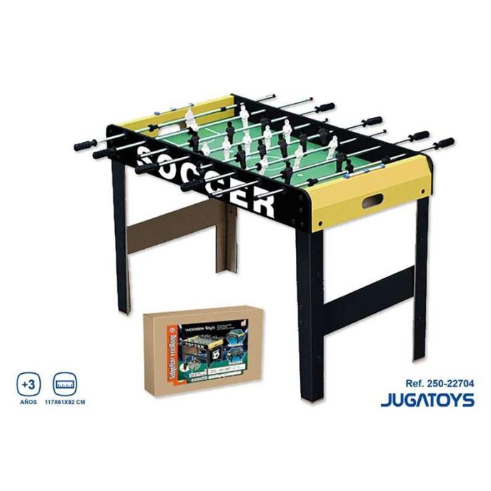 Futbolín madera incluye 2 bolas y marcadores de puntuación 117x61x82cm 4 Futbolín madera incluye 2 bolas y marcadores de puntuación 117x61x82cm 4
