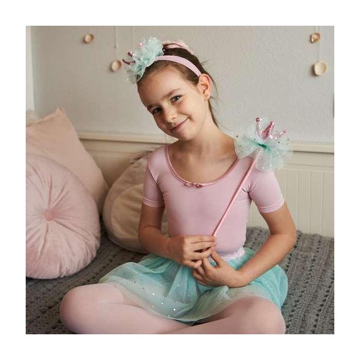 Inca Conjunto Princesa 3 Piezas Tutú, Varita y Diadema Corona Azul 1