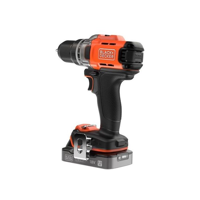 Black&Decker Akku-Bohrschrauber 18V 2Ah. 2G. Kof BCD382D1XK 1