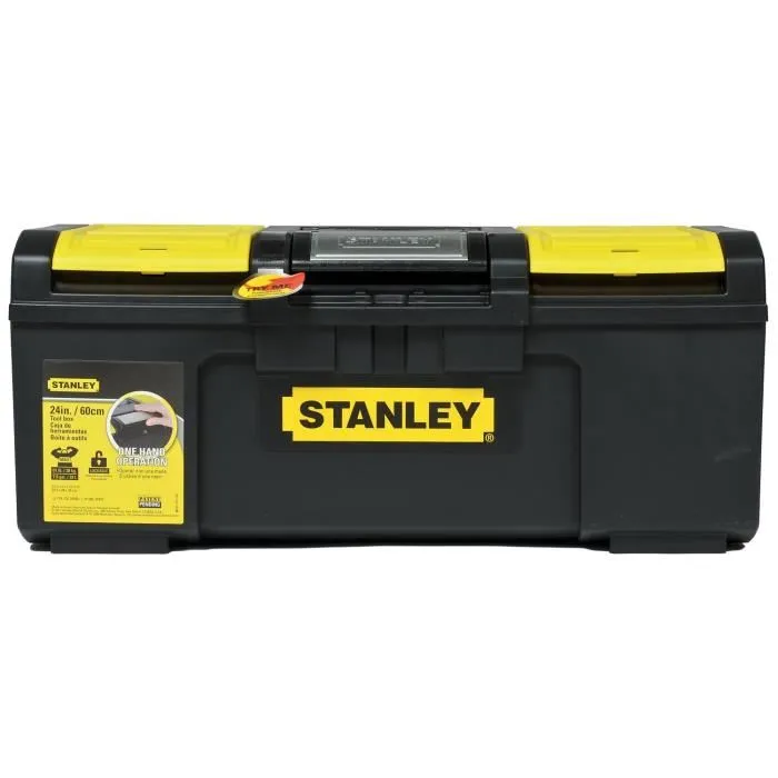 Stanley Caja de herramientas vacía 60cm con apertura de 1 mano, TOUCHLATCH, 2 organizadores de tapa 1