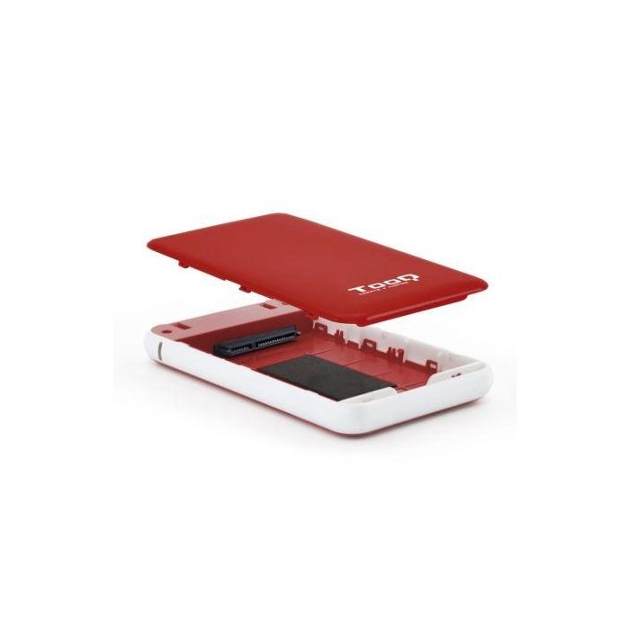Tooq TQE-2528R Caja Externa Disco Duro 2.5" USB 3.1 Sin Tornillos Rojo 1 Tooq TQE-2528R Caja Externa Disco Duro 2.5" USB 3.1 Sin Tornillos Rojo 1