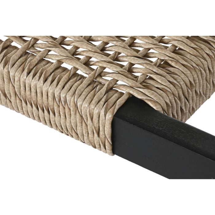 DKD Home Decor Descalzadora Boho Negra de Teca y Fibra 40 x 45 x 120 cm 2 DKD Home Decor Descalzadora Boho Negra de Teca y Fibra 40 x 45 x 120 cm 2