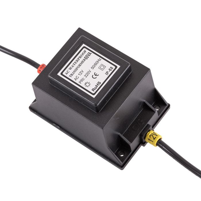 Transformador -  Fuente de Alimentación AC/DC -  Convertidor AC/DC 230 VAC/12VDC -  60W  IP68 [PL21900060WIP68] 1