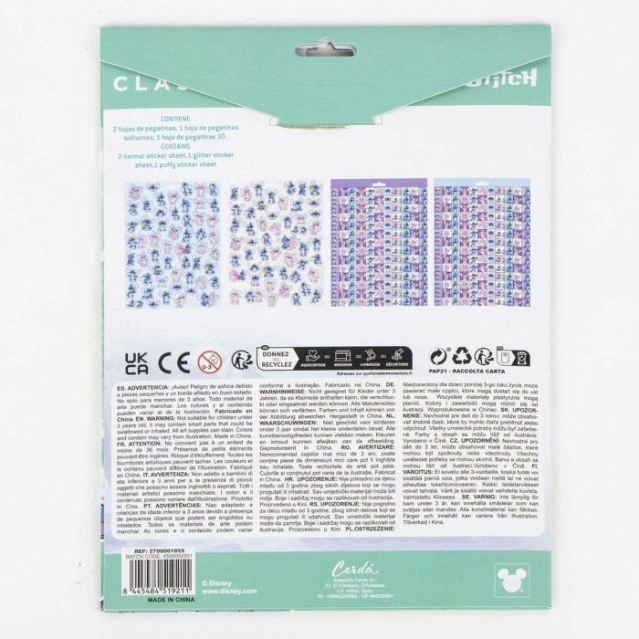 Pegatinas Stitch Azul 2 Pegatinas Stitch Azul 2