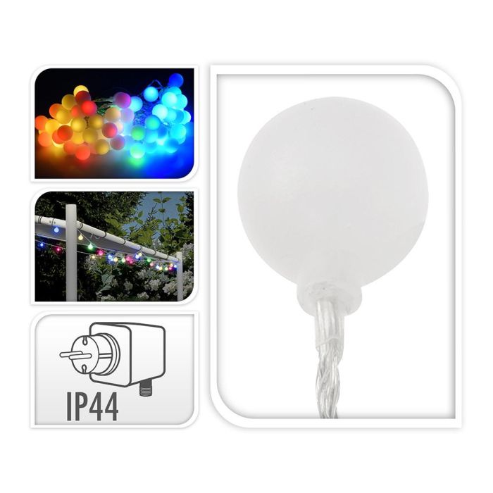 Party Lighting Guirnalda 80 leds multicolor, 19m, IP44, para interior y exterior, colores vivos 1 Party Lighting Guirnalda 80 leds multicolor, 19m, IP44, para interior y exterior, colores vivos 1