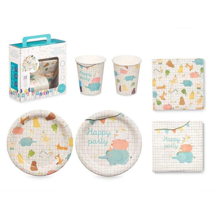 Set 30 Pzs Cumpleaños Infantil Surtidos Arte Regal 23X23CM (12 Unidades) Set 30 Pzs Cumpleaños Infantil Surtidos Arte Regal 23X23CM (12 Unidades)