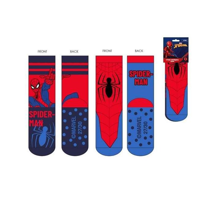 Cerdá Calcetín Antideslizante Spiderman Talla 23/26 Infantil Aplicaciones Multicolor