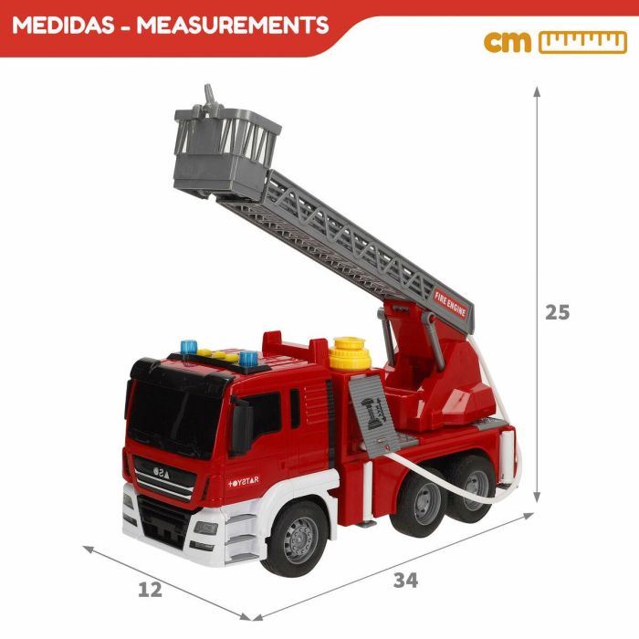Camión de Bomberos con Luz y Sonido Speed & Go 34 x 25 x 12 cm (4 Unidades) 3 Camión de Bomberos con Luz y Sonido Speed & Go 34 x 25 x 12 cm (4 Unidades) 3