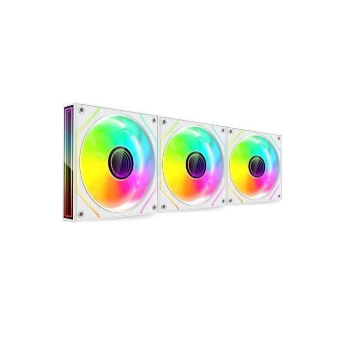 Mars Gaming MF-3DPROKIT/ 12cm Ventiladores ARGB Blanco (Pack 3) con HUB y Mando a Distancia 2