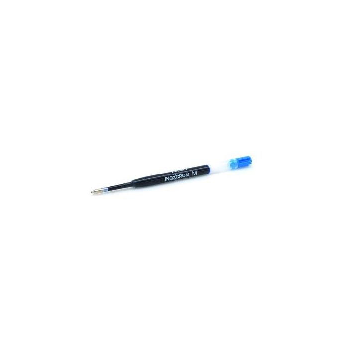 Inoxcrom Carga Bolígrafo Cuerpo Transparente 1.0 mm Azul (25 Unidades) Compatible ISO 27668, G2 y Parker (25 Unidades)