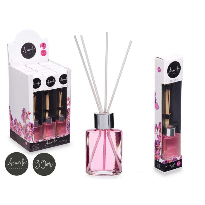 Mikado 30 ml Orquídea - Vidrio, Madera, Ratan - Rosa - Acorde (24 Unidades) Mikado 30 ml Orquídea - Vidrio, Madera, Ratan - Rosa - Acorde (24 Unidades)