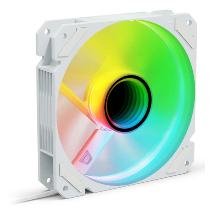 Sharkoon SHARK Mirror RGB PWM REVERSE Carcasa del ordenador Ventilador 12 cm Blanco 1 pieza(s) Sharkoon SHARK Mirror RGB PWM REVERSE Carcasa del ordenador Ventilador 12 cm Blanco 1 pieza(s)