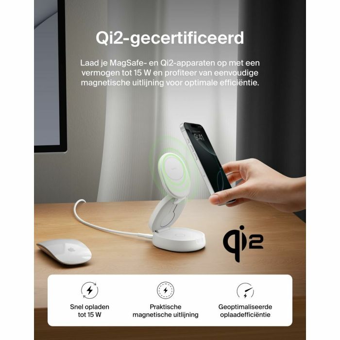 Cargador Inalámbrico Belkin WIZ034KQWH Blanco 12