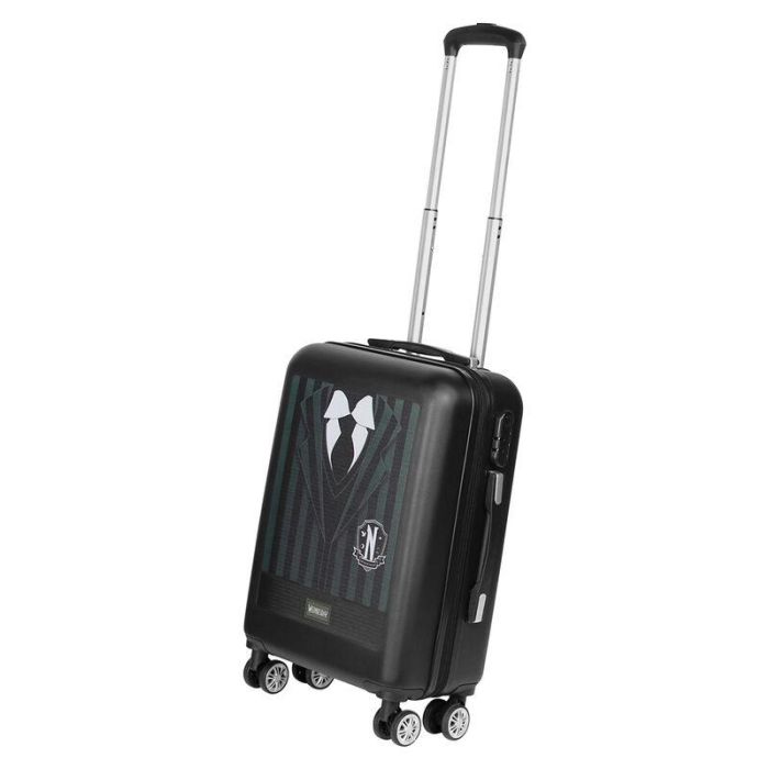 Wednesday Miércoles Maleta de Cabina ABS 4 Ruedas, Negro, 20 x 38 x 55 cm, 27L 2 Wednesday Miércoles Maleta de Cabina ABS 4 Ruedas, Negro, 20 x 38 x 55 cm, 27L 2