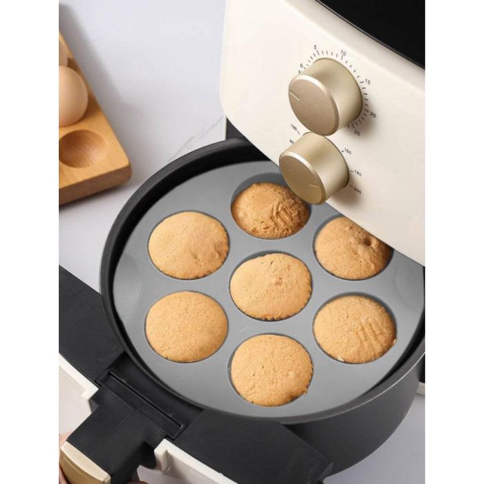 Molde Silicona 7 Huecos Air Fryer Quttin (24 Unidades) 7 Molde Silicona 7 Huecos Air Fryer Quttin (24 Unidades) 7