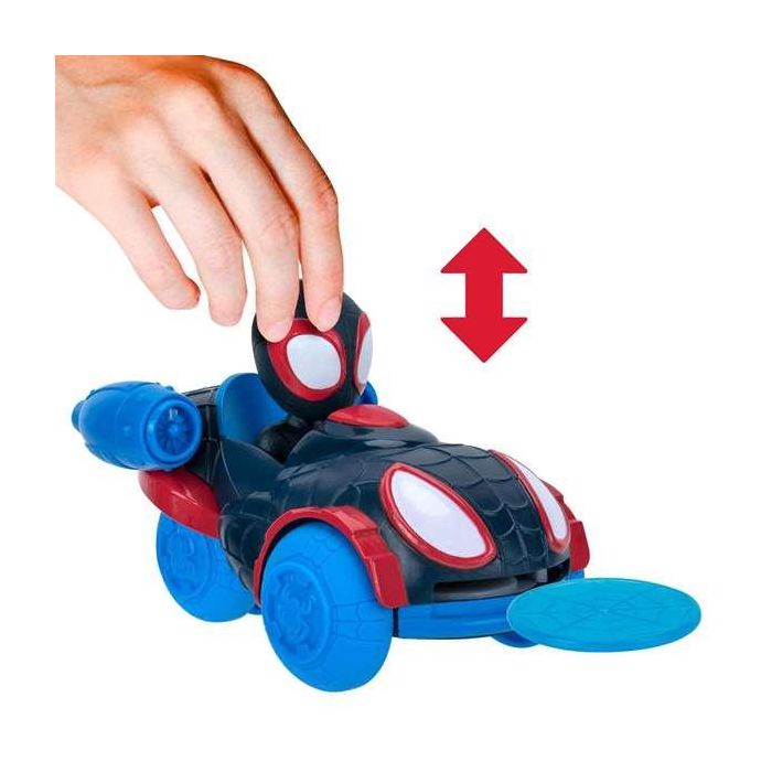 Jazwares Coche Spidey Lanza Discos 10 cm - Modelos Surtidos 1