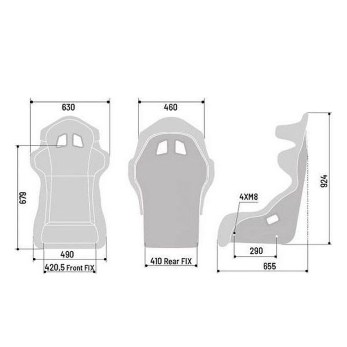 Sparco Asiento Pro ADV S008017RNR QRT Fibra de Vidrio Ultraligero FIA 8855-1999 1 Sparco Asiento Pro ADV S008017RNR QRT Fibra de Vidrio Ultraligero FIA 8855-1999 1