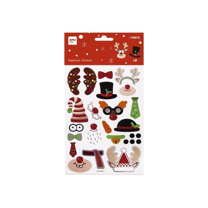 Pegatinas Apli Construccion Navidad 1H (Set de 5)