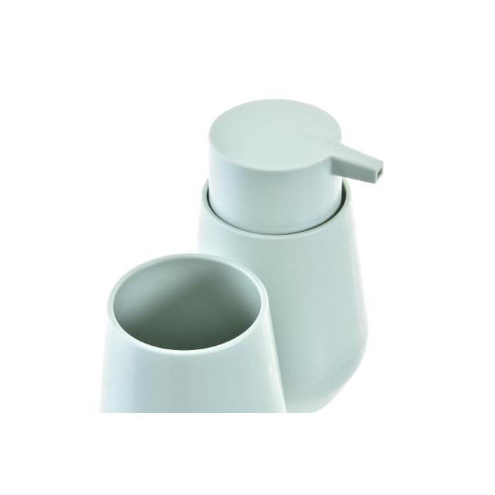 DKD Home Decor Set de 2 Accesorios de Baño Ps Mate, Colección Baño Verde, en Verde y Verde Menta, 8.5 x 8.5 x 14.5 cm 2 DKD Home Decor Set de 2 Accesorios de Baño Ps Mate, Colección Baño Verde, en Verde y Verde Menta, 8.5 x 8.5 x 14.5 cm 2