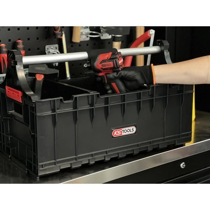 Caja de herramientas - KS TOOLS - 850.0394F - Caja abierta SCM - Caja de herramientas vacía con asa de transporte 3 Caja de herramientas - KS TOOLS - 850.0394F - Caja abierta SCM - Caja de herramientas vacía con asa de transporte 3