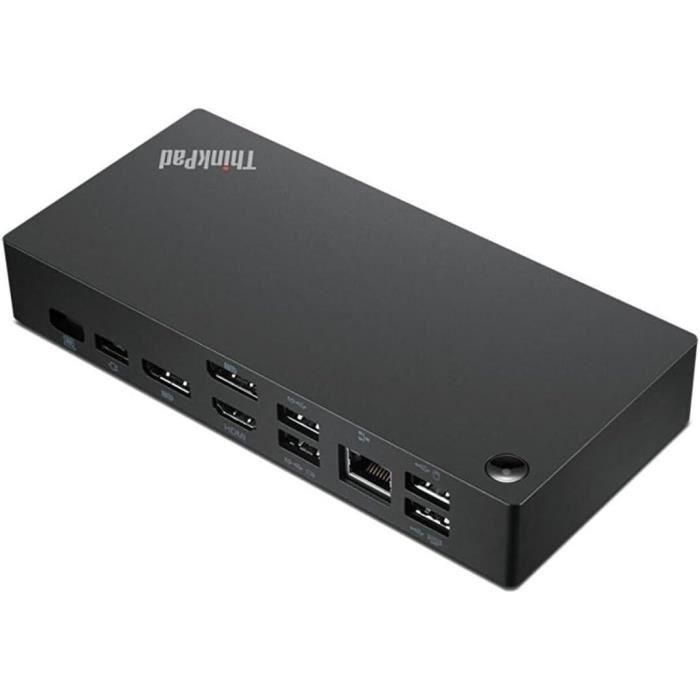 Lenovo 40AY0090EU Estación de Acoplamiento con Cable USB 3.2 Gen 1 (3.1 Gen 1) Tipo C - Negro