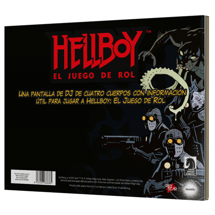 Hellboy RPG: pantalla del director de juego