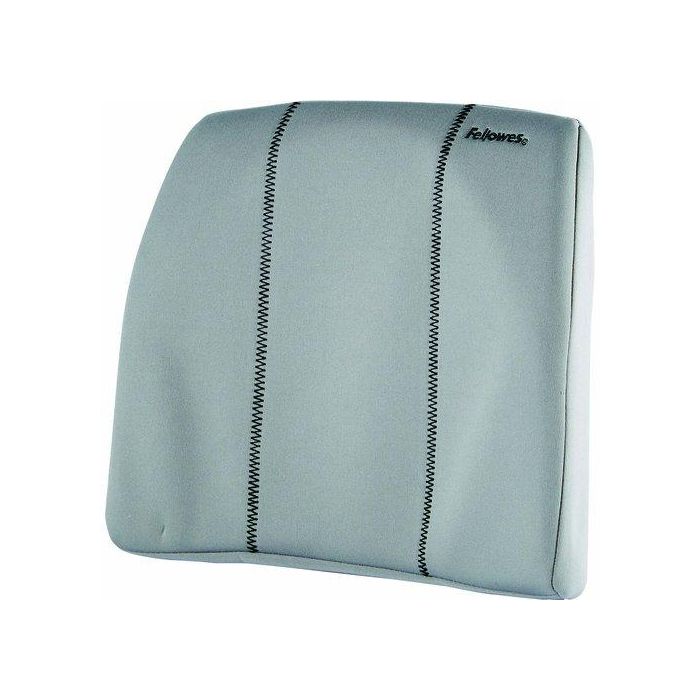 Fellowes Respaldo Ergonómico Lumbar para Silla Oficina, Espuma Alta Densidad, Funda Extraíble Lavable, Correa Ajustable