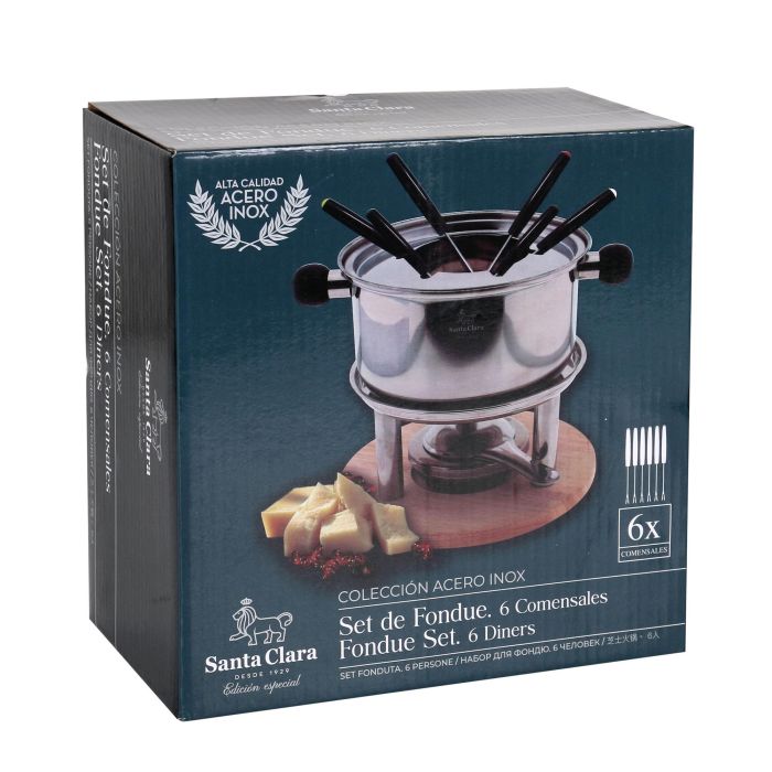 Fondue de Acero Inoxidable para 6 Comensales Santa Clara (2 Unidades) 5