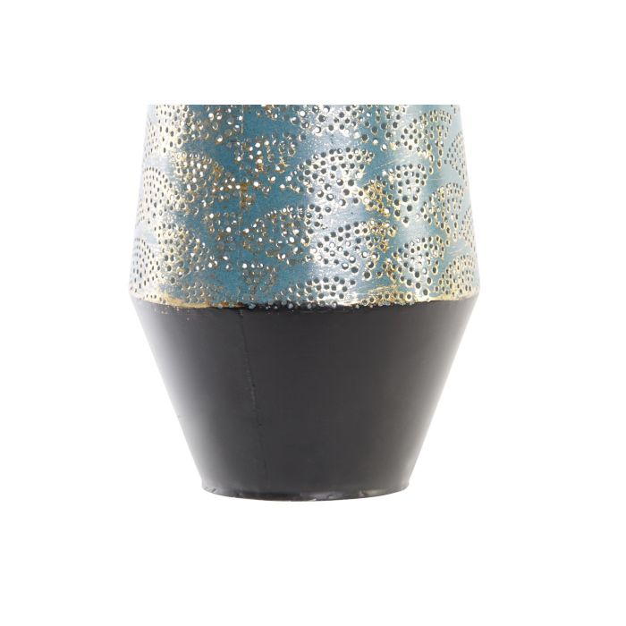 DKD Home Decor Jarron Árabe Harira de Metal Tricolor con Acabado Desgastado 16x16x66 cm (2 Unidades) 2