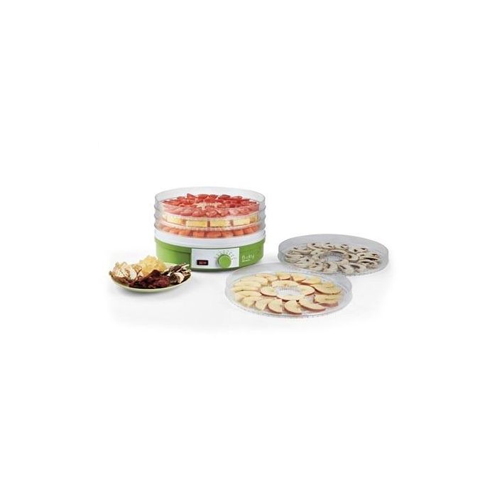 Ariete 616 Deshidratadora de Alimentos con 5 Recipientes Apilables, para Verduras y Pescado 1 Ariete 616 Deshidratadora de Alimentos con 5 Recipientes Apilables, para Verduras y Pescado 1