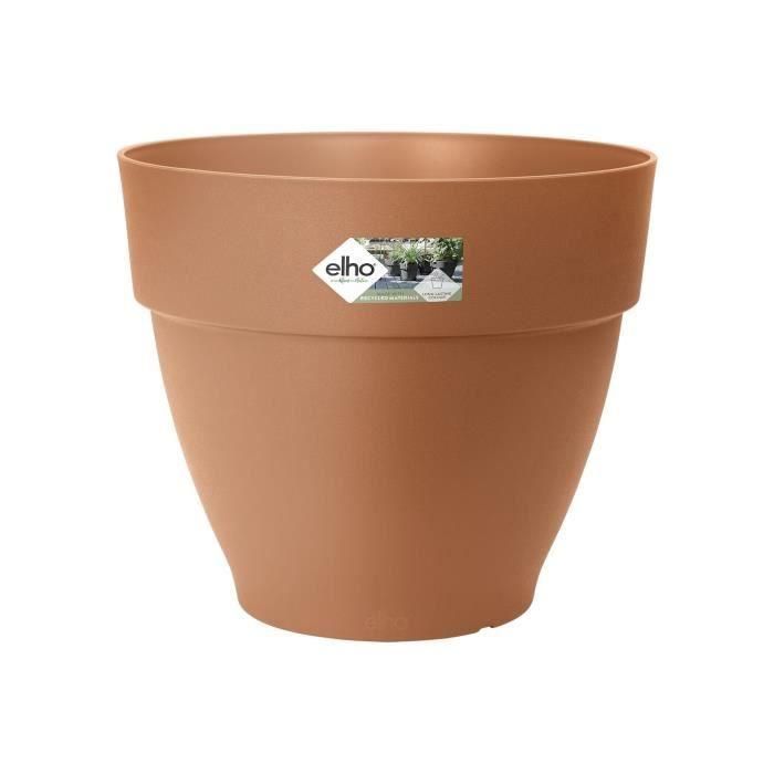 Jardinera Redonda Elho Vibia Campana 55 - Marrón - Ø 55 x H 47 cm - exterior - 100% reciclado Jardinera Redonda Elho Vibia Campana 55 - Marrón - Ø 55 x H 47 cm - exterior - 100% reciclado
